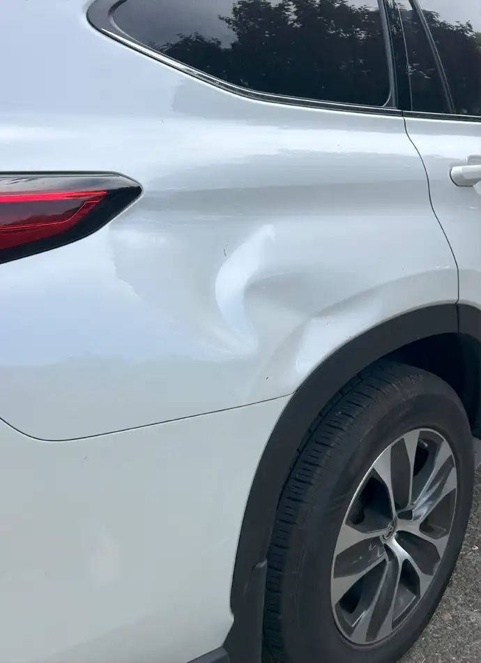 Large panel dents before pdr